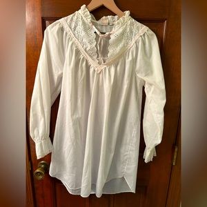AVANTIQUE Petites Cottagecore Long Sleeve Nightgown. No size tag.